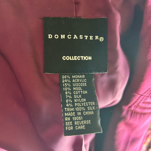 Doncaster Pink and Cream Skirt Suit Set with Textured Tweed - Silk/Mohair/Wool - Picture 5 of 6